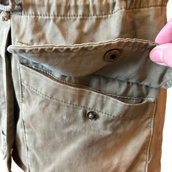 Utility Vest Military Style Small Pockets Adjustable Waist Zip Snap Epaulets - Picture 4 of 10